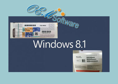 การเปิดใช้งานออนไลน์รหัสผลิตภัณฑ์ Windows 8.1 Pro สำหรับพีซี Oem Hologram Coa Sticker