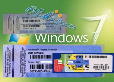 รหัสผลิตภัณฑ์พีซี Windows 7 Home Premium แบบเดิมความเข้ากันได้ดีใช้ได้ฟรี