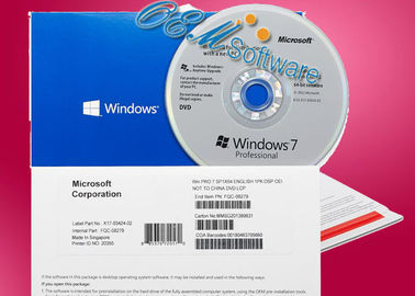 พีซีแล็ปท็อปปิดผนึกดีวีดีแพ็ค COA Windows 7 Professional Box