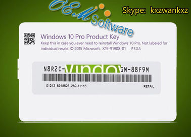 USB แฟลชไดรฟ์ Windows 10 Pro Oem Pack FPP Win 10 Pro Key ภาษาอังกฤษ