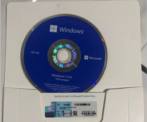 กล่อง Oem Pack ของคีย์การเปิดใช้งาน Windows 11 ที่ปิดสนิทพร้อมคีย์เวอร์ชันเต็ม
