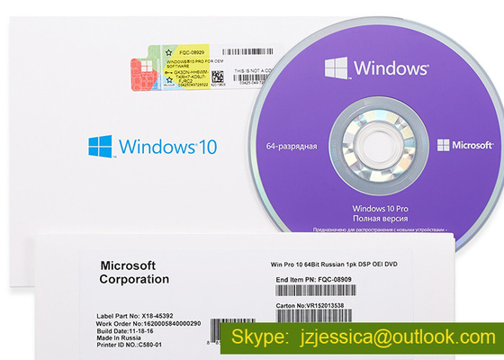 สิทธิ์ใช้งานคอมพิวเตอร์ Windows 10 การเปิดใช้งานทั่วโลก Win 10 Pro Key Lifetime Warranty