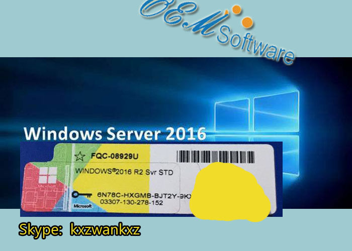 แพ็คเกจ Windows Server 2016 Standard Key Std R2 ขายปลีก 64 บิต 16 Core