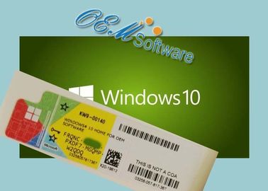 รหัสผลิตภัณฑ์พีซีสำหรับ Windows 10 Pro Coa Sticker Oem Box License