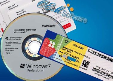 คีย์ Oem ที่ได้รับการตกแต่งใหม่ Windows 7 Professional Box ภาษาอังกฤษ