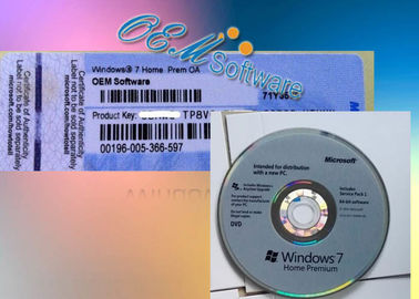 Original Windows 7 Coa Sticker, Genuine Windows 7 Home Premium Coa