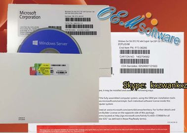 ต้นฉบับ 64 บิต Windows Server 2012 R2 Datacenter Retail Box รหัสผลิตภัณฑ์ DVD Oem
