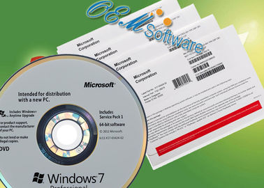 การเปิดใช้งาน Windows 7 Professional Box แบบออนไลน์ของแท้ Win 7 Pro Key Coa Sticker