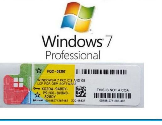 รหัส Oem สติ๊กเกอร์ Windows 7 Coa ของแท้ Windows 7 Home Premium Coa