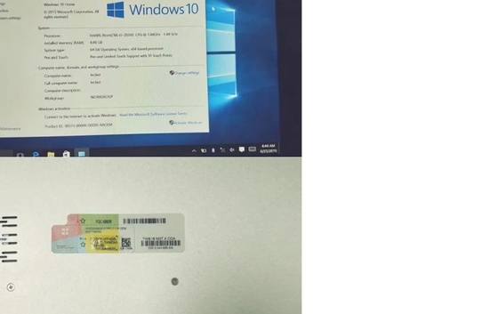 การจัดส่งออนไลน์ Windows 10 Professional License Oem การเปิดใช้งานออนไลน์ Win 10 Pro Key